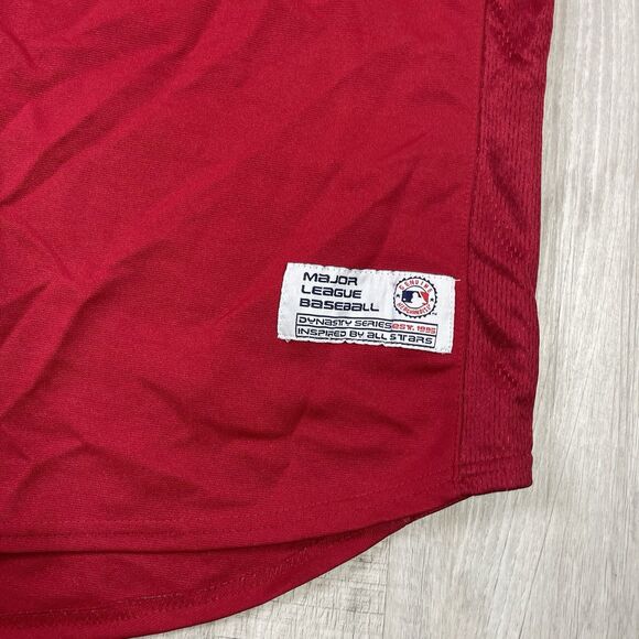 Vintage Dynasty MLB Anaheim Angels Men's Baseball Jersey Size XL Red Baseball RB - Picture 4 of 12